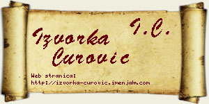 Izvorka Čurović vizit kartica